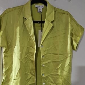 Rachel Zoe Lime Green Blouse